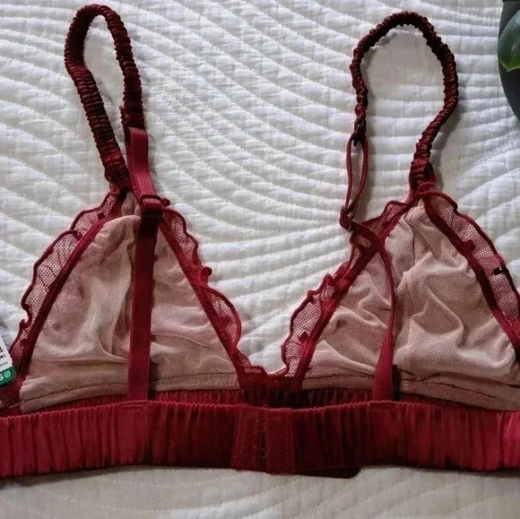 NWT Miiyu Red Hearts Bralette XS Bra - Picture 3 of 12